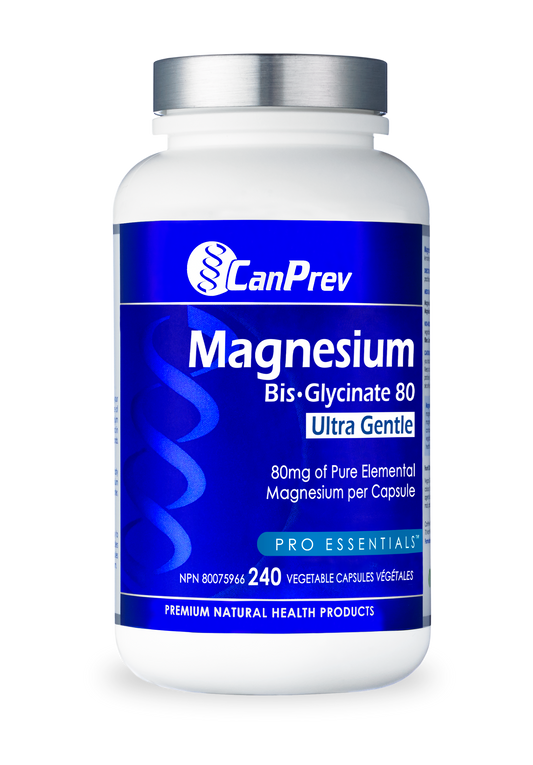 CANPREV Magnesium Bis-Glycinate 80 Ultra Gentle