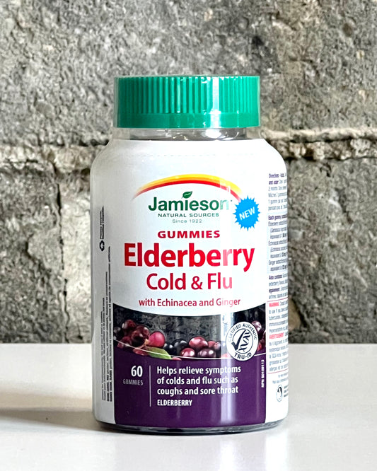 Jamieson Elderberry w/Echinacea Cold/Flu gummy